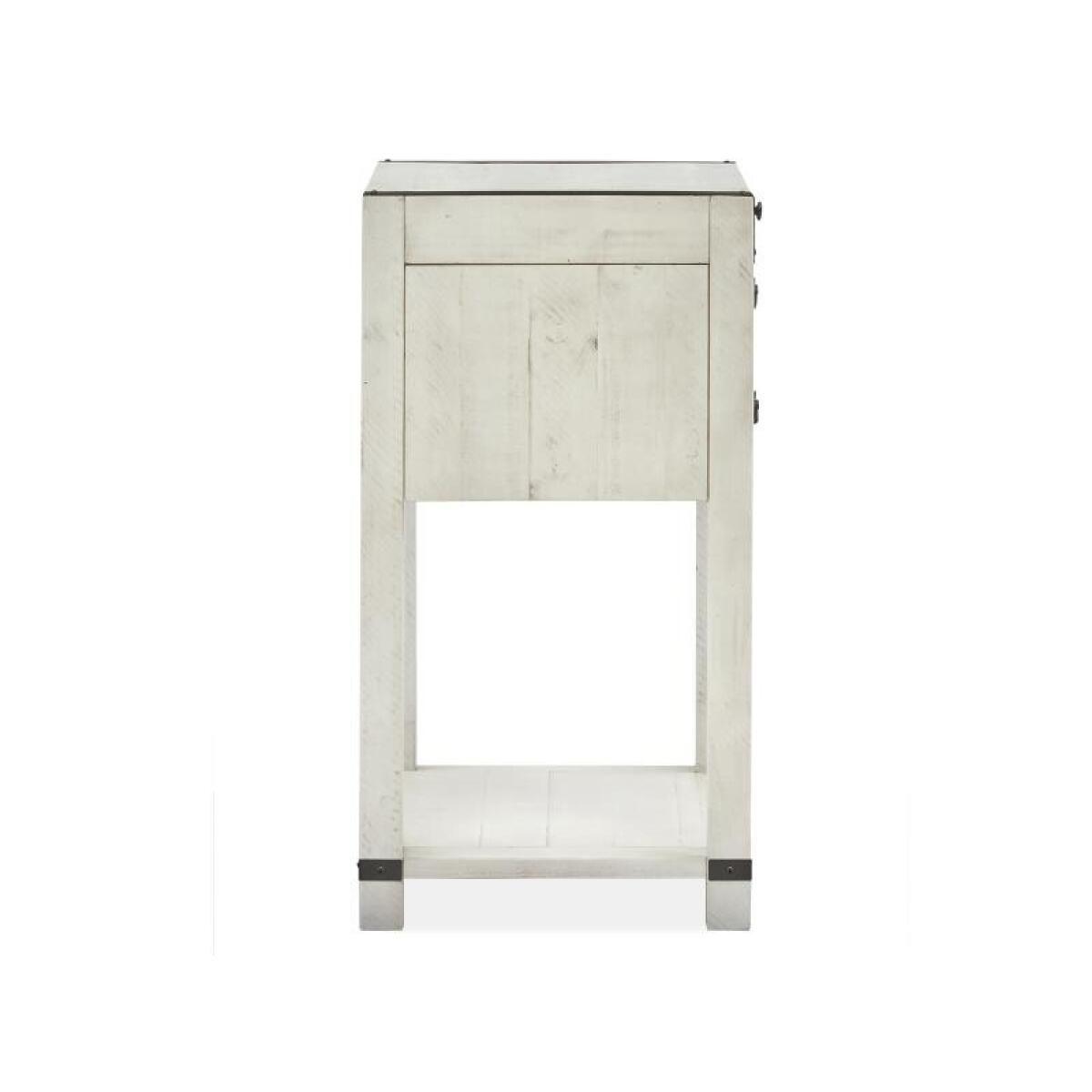 Chesters Mill Open Nightstand Nightstands Alabaster, Aged Iron 10