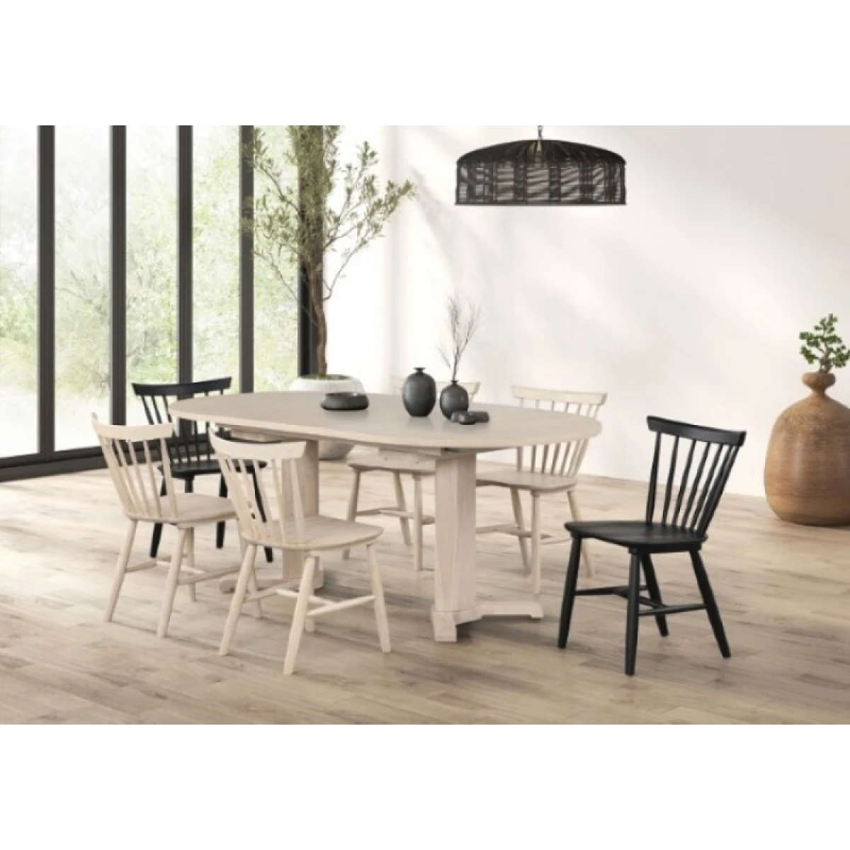 Hines Oval Dining Table Dining Tables Black 5