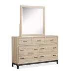 Dresser with Portrait Mirror Dressers Cream 10