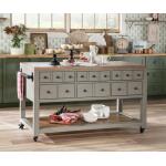 Kitchen Island 6 Drw W/casters - Image 5