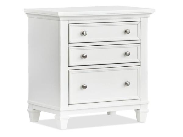 Charleston Drawer Nightstand – White Nightstands Magnussen Home 17