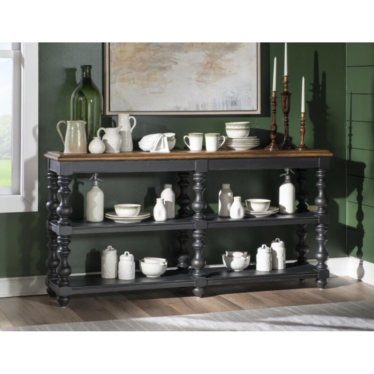 Turned Bobbin Leg Console Table - Image 5