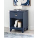 Open Nightstand Blue Finish Nightstands Blue 12