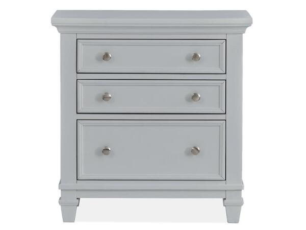 Charleston Drawer Nightstand – Grey Nightstands Gray