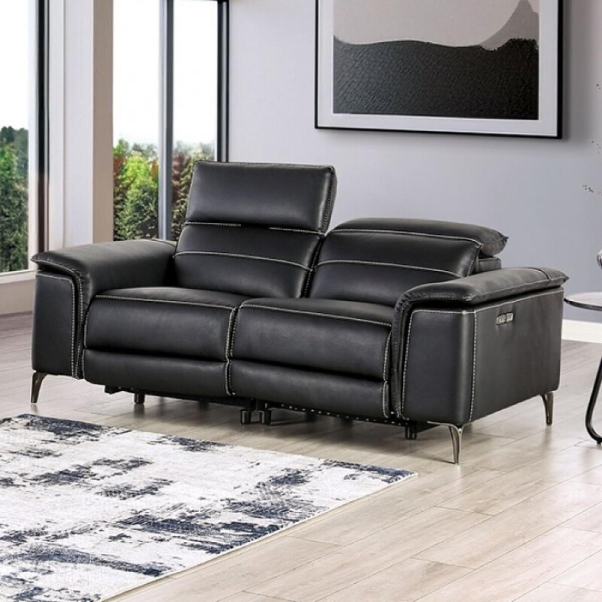 Ascona Power Loveseat Loveseats Black 4