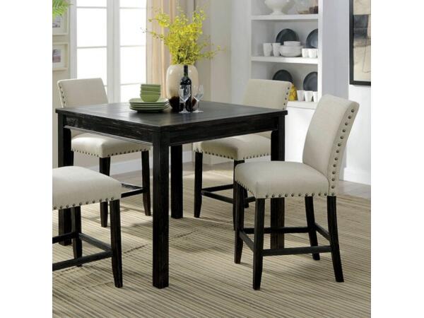 Kristie 5 Pc. Counter Ht. Table Set Dining Sets Antique Black