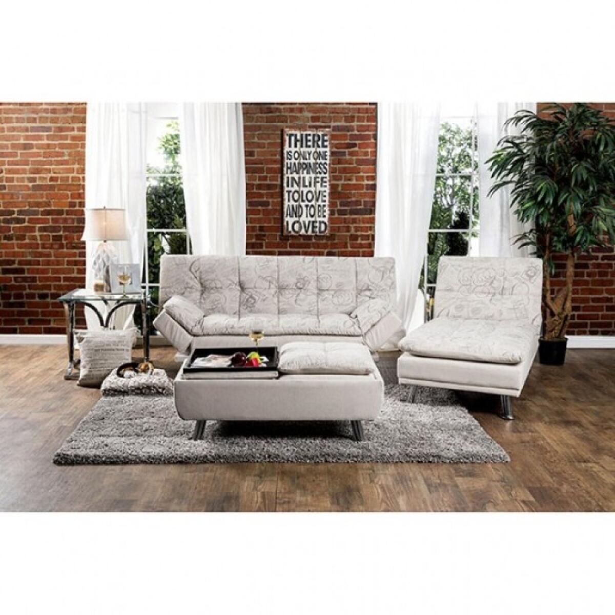 Hauser Chaise Sleeper Sofas Beige 8