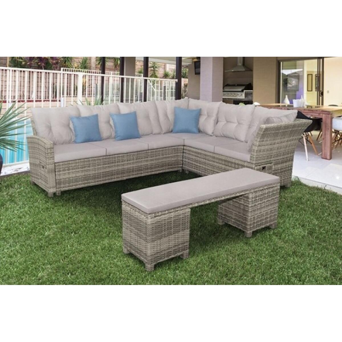 Malia 5 Pc. Sectional Set w/ Bench - Image 7