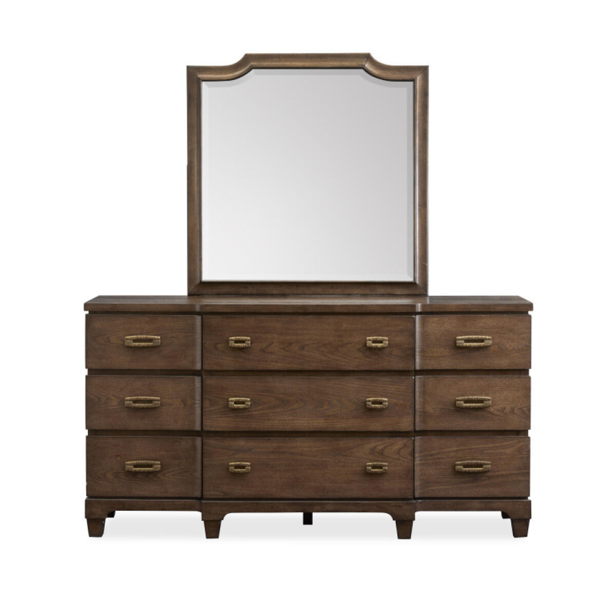 Sugar B5832-2045 Drawer Dresser with Shaped Mirror - Image 5