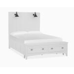 Complete Queen Lamp Panel Storage Bed