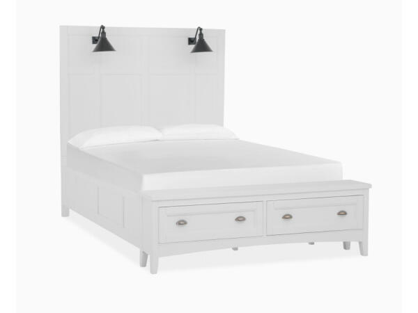 Complete Queen Lamp Panel Storage Bed Beds Beds