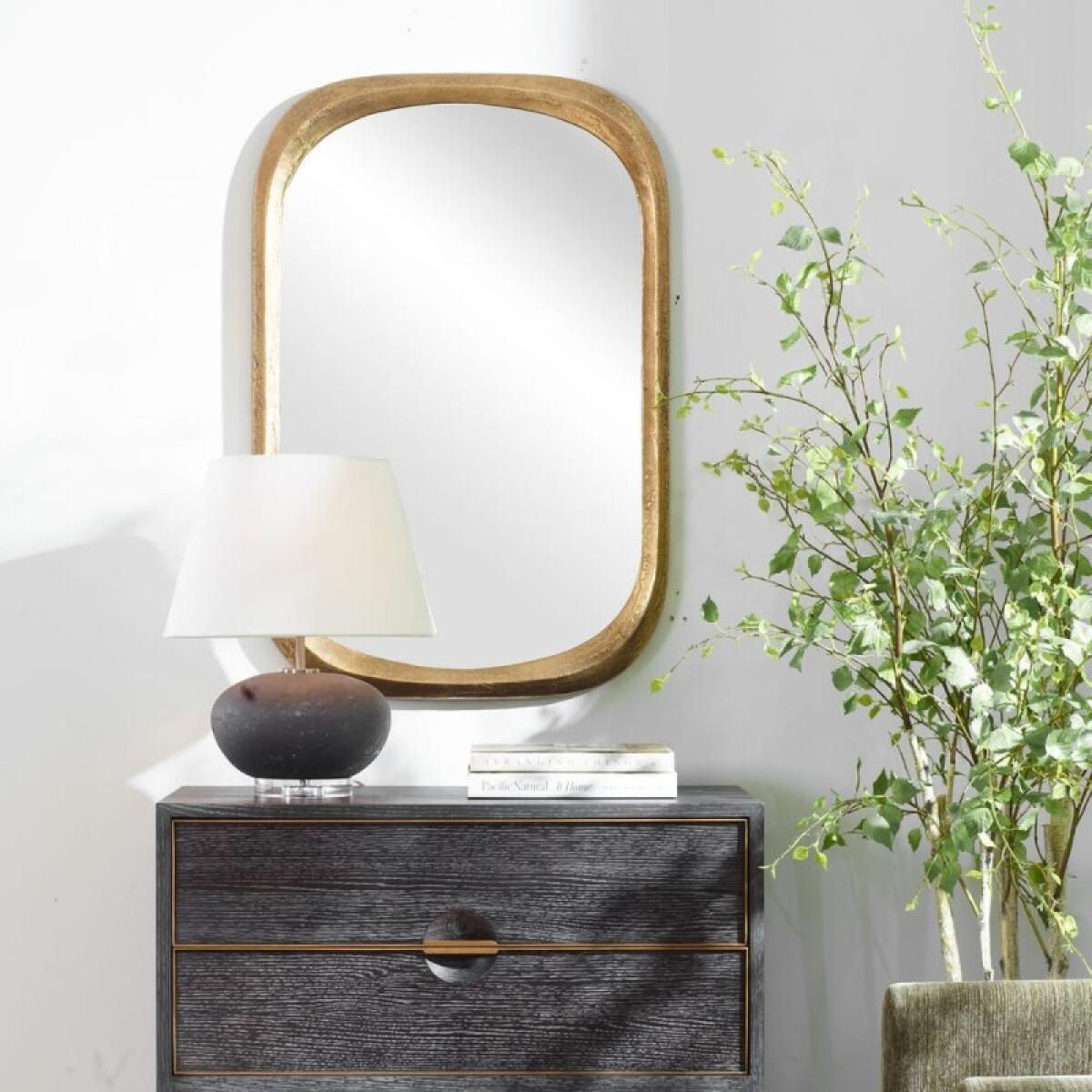 Malone Mirror, Brass - Image 4