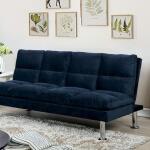 Saratoga Futon Sofa Sleeper Sofas Blue 10