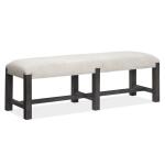 Plum Creek - Black Bench w/Upholstered Seat