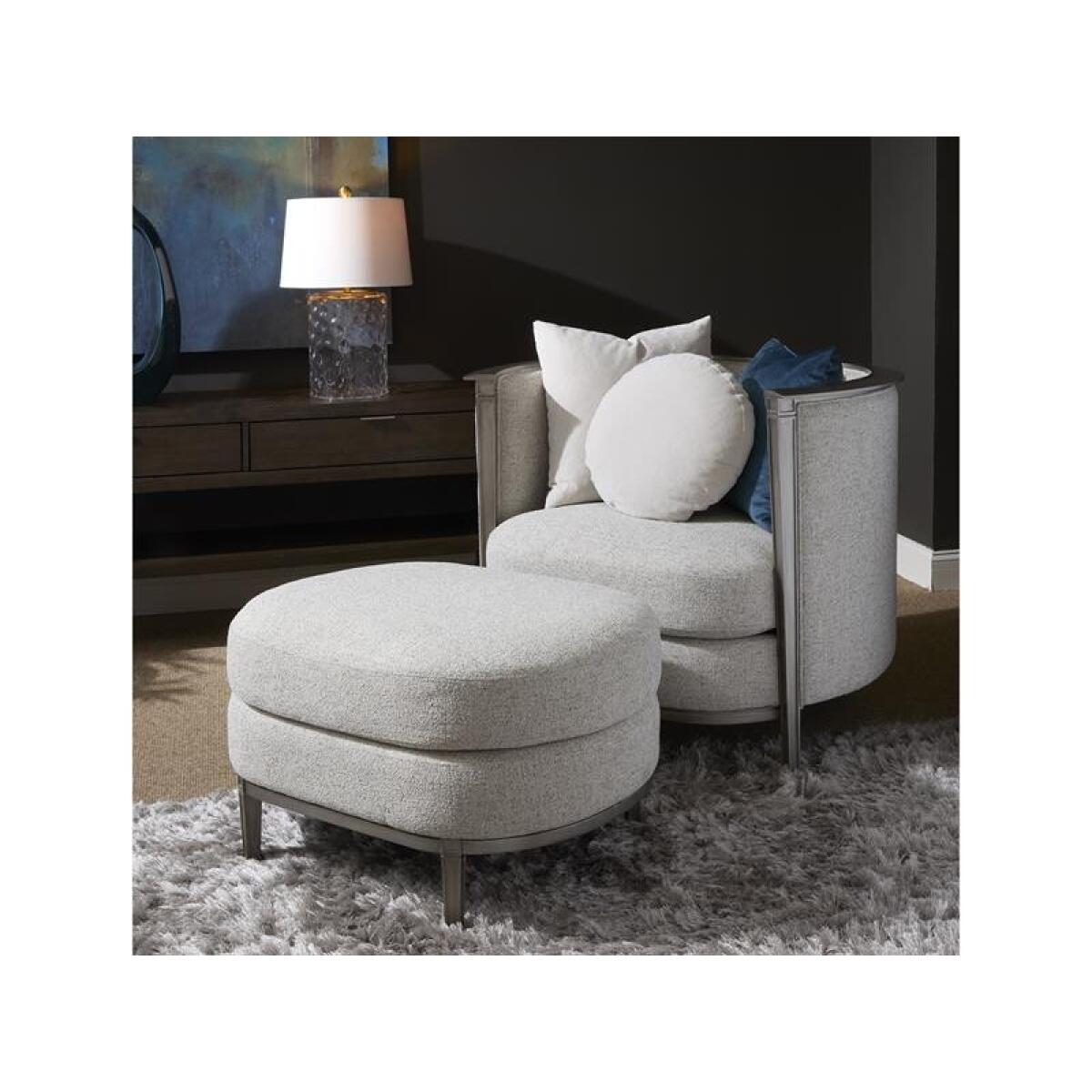 Rensick Cream Ottoman Ottomans & Poufs Cream 4