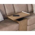 P1 Laf Glider Loveseat With Console, And One 18″ Pillow Loveseats Brown 15