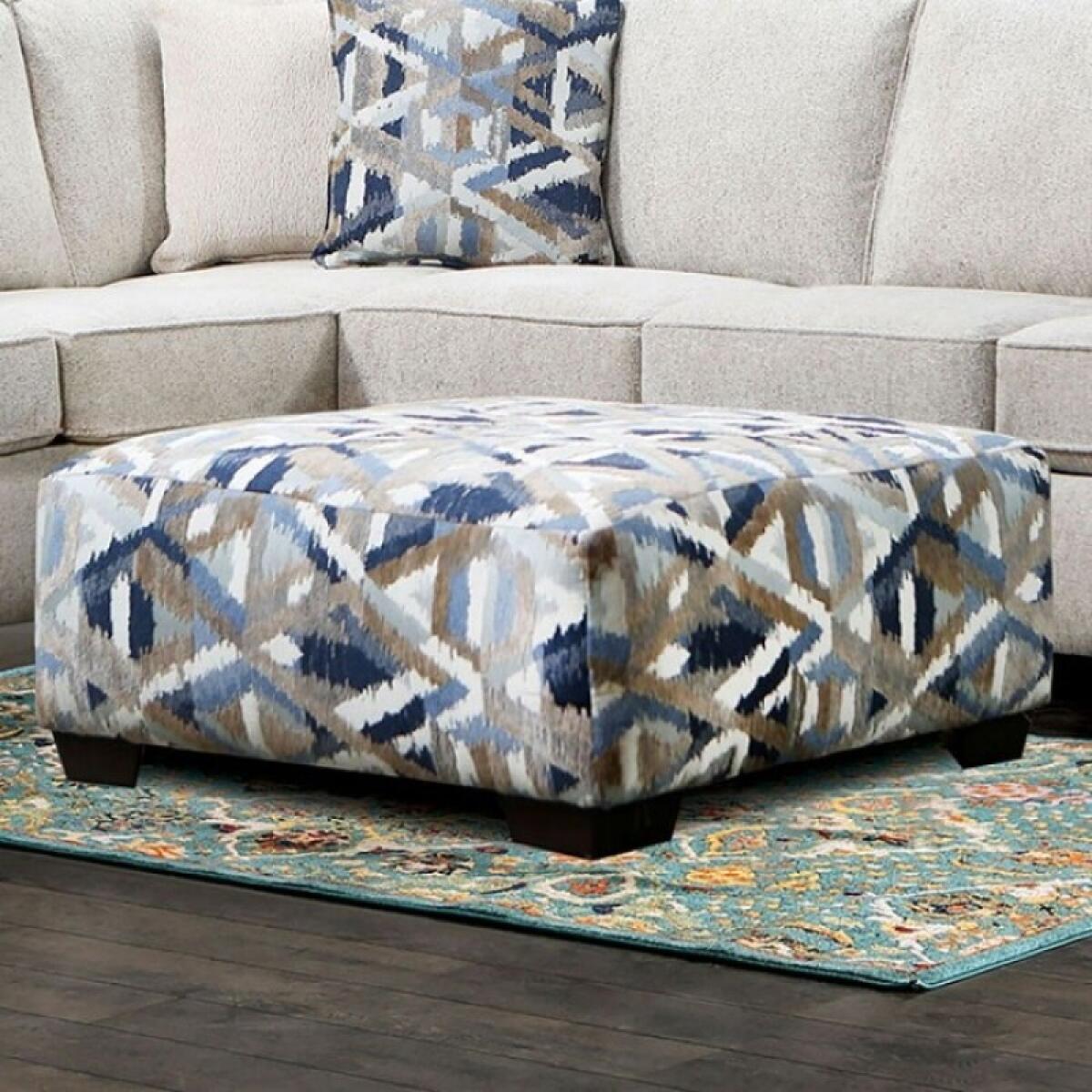 Heathfield Ottoman Ottomans & Poufs Blue 4