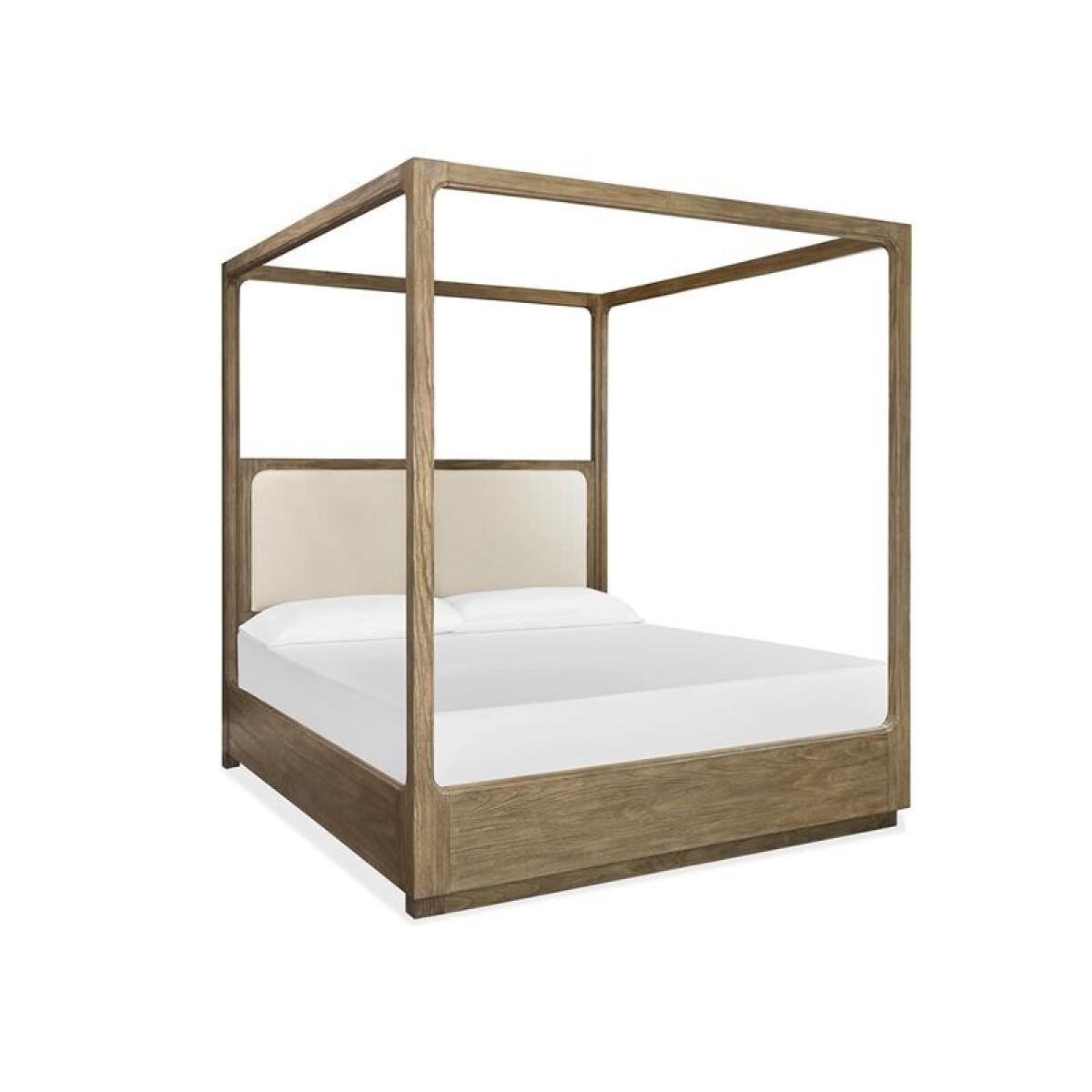 Westbourne B5888-76 Cal.King Poster Bed w/Upholstered Headboard - Image 4