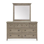 Drawer Dresser with Landscape Mirror Dressers Brown 21