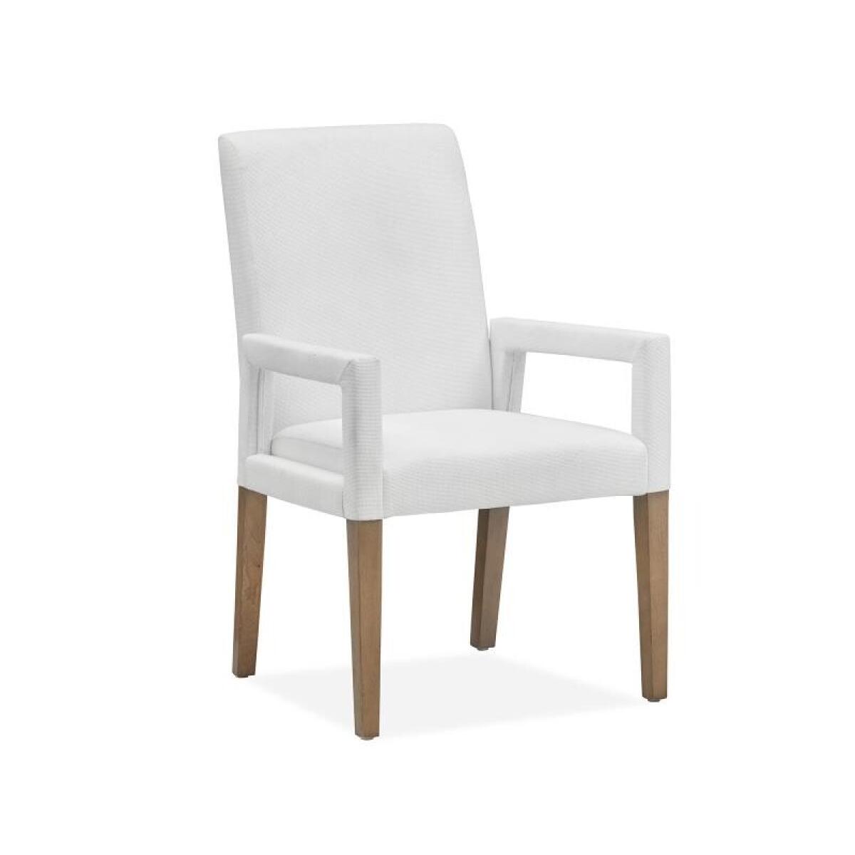Lindon D5570-73W Dining Arm Chair w/White Uph.Seat & Back (2/ctn) - Image 2