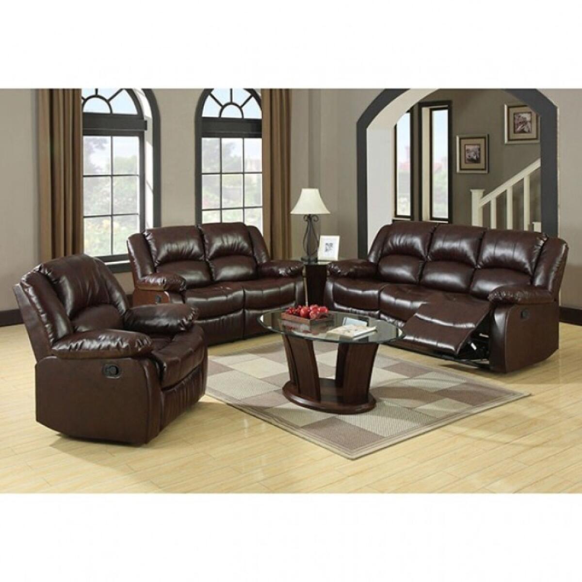 Winslow Love Seat w/ Center Console Loveseats Brown 7