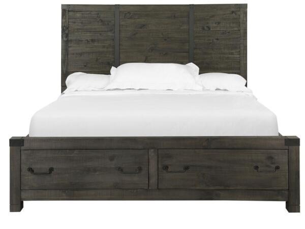 Abington B3804-75 Cal.King Panel Storage Bed