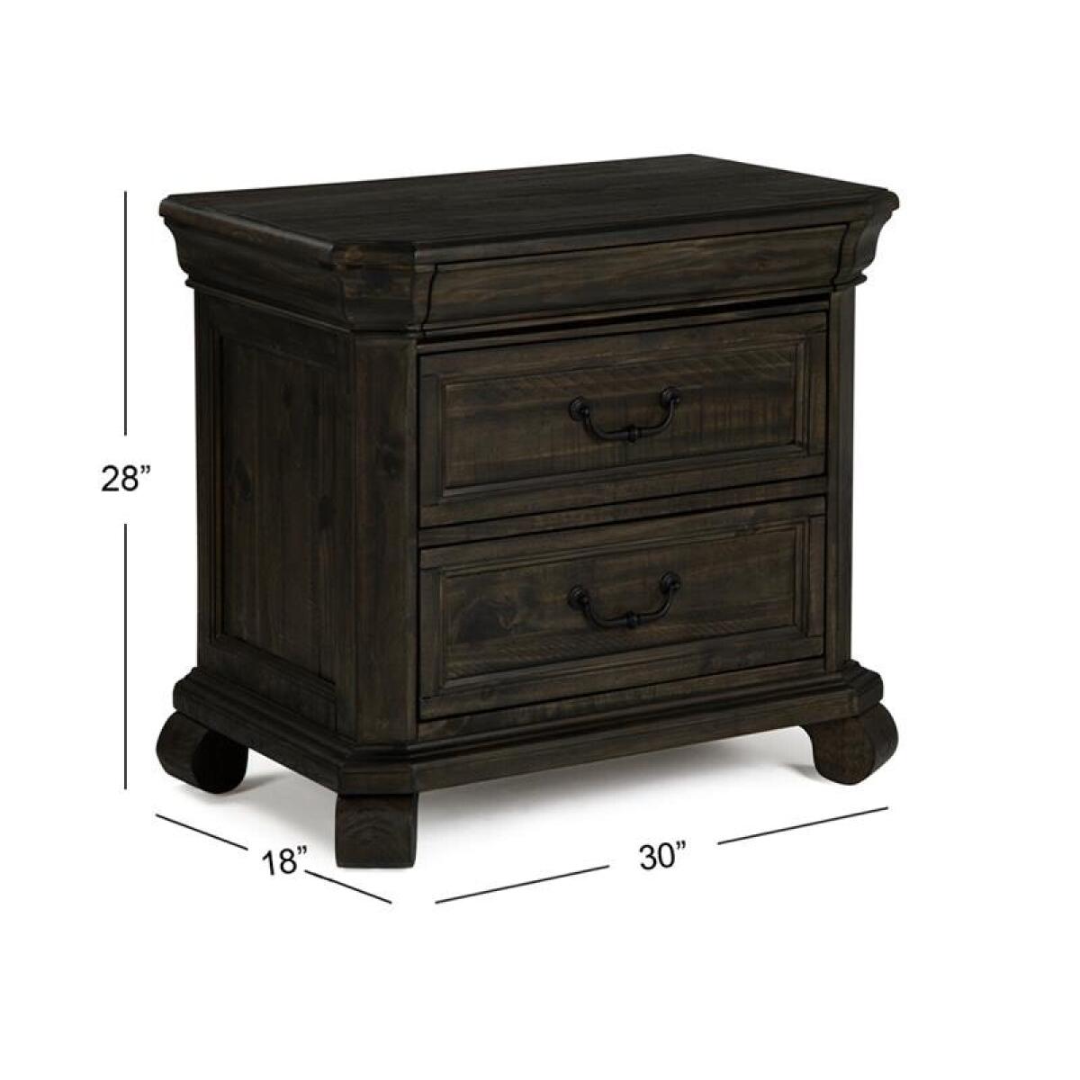 Bellamy Drawer Nightstand Nightstands Black 5