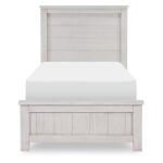 Complete Twin Panel Bed Youth Beds Bleached Linen 11