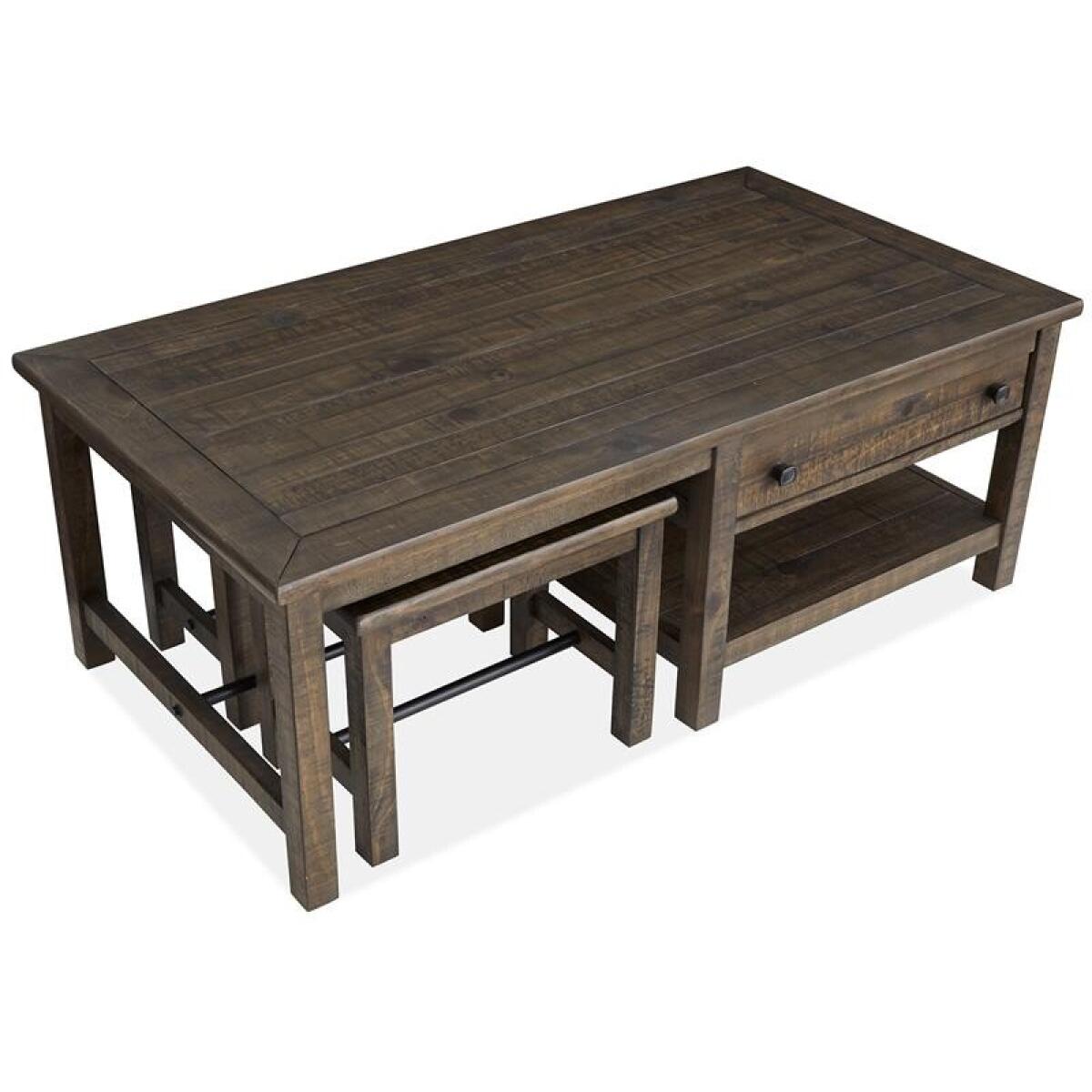 Smithton Rectangular Cocktail Table w/2 Stools - Image 10