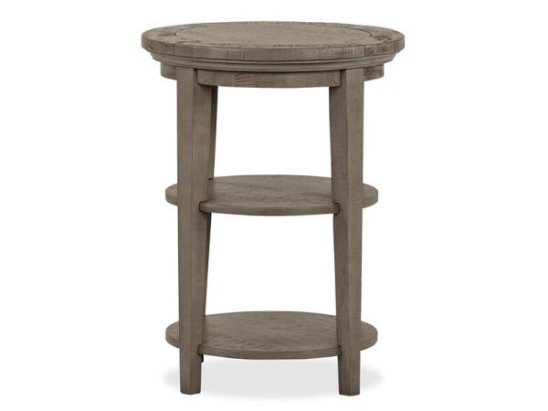 Paxton Place Round Accent End Table End tables Brown 13