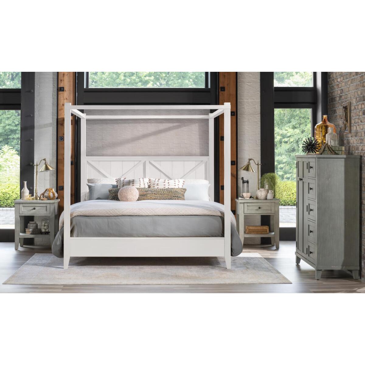 Complete Canopy Bed King 6/6 - Image 5