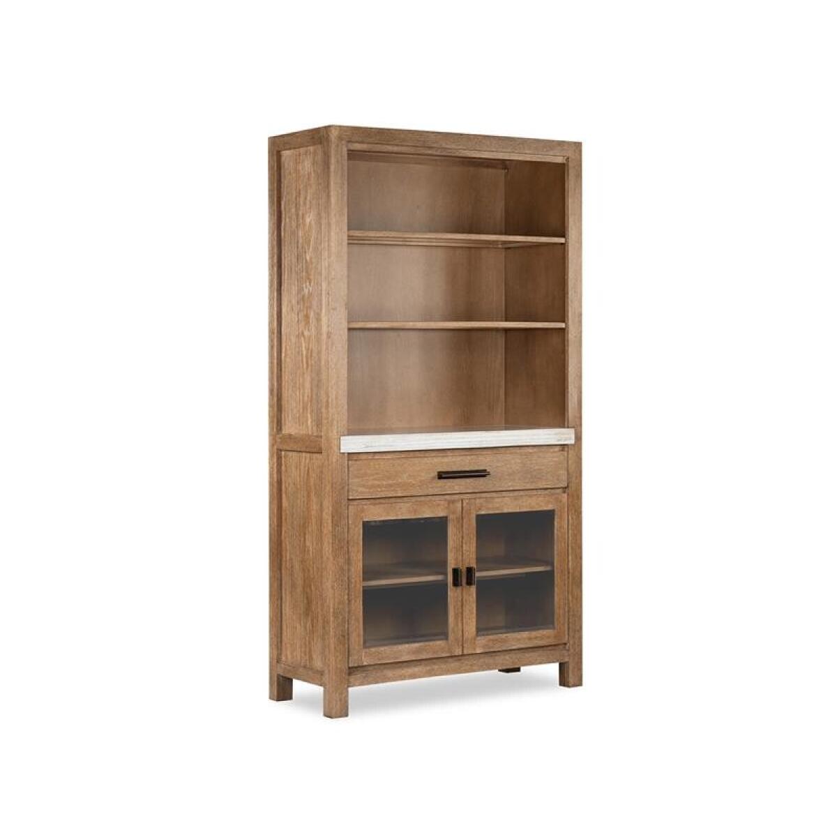 Plum Creek – LT. Brown Display Cabinet Dining Storage Brown 5