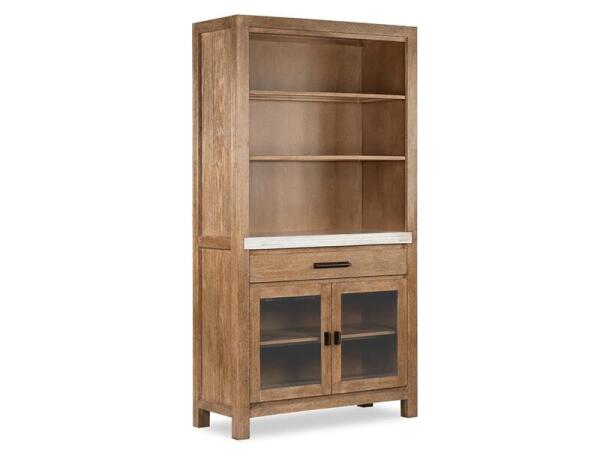 Plum Creek – LT. Brown Display Cabinet Dining Storage Brown 9