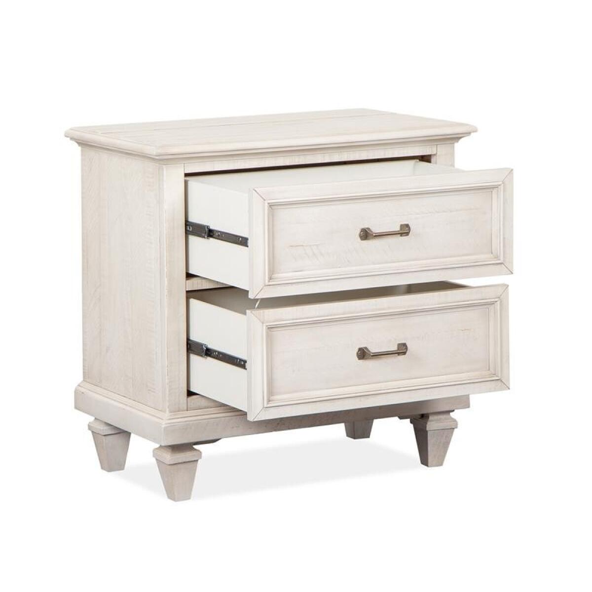 Newport Drawer Nightstand Nightstands Alabaster 9
