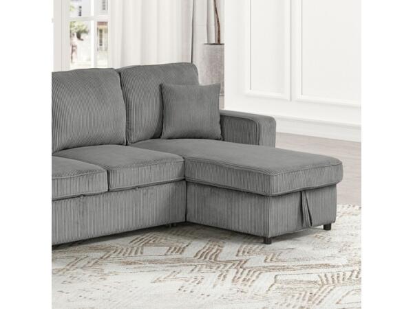 Yves Sectional Sectionals Dark Gray