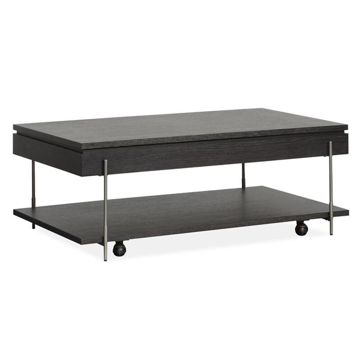 Spencer Lift Top Storage Cocktail Table w/Casters - Image 2