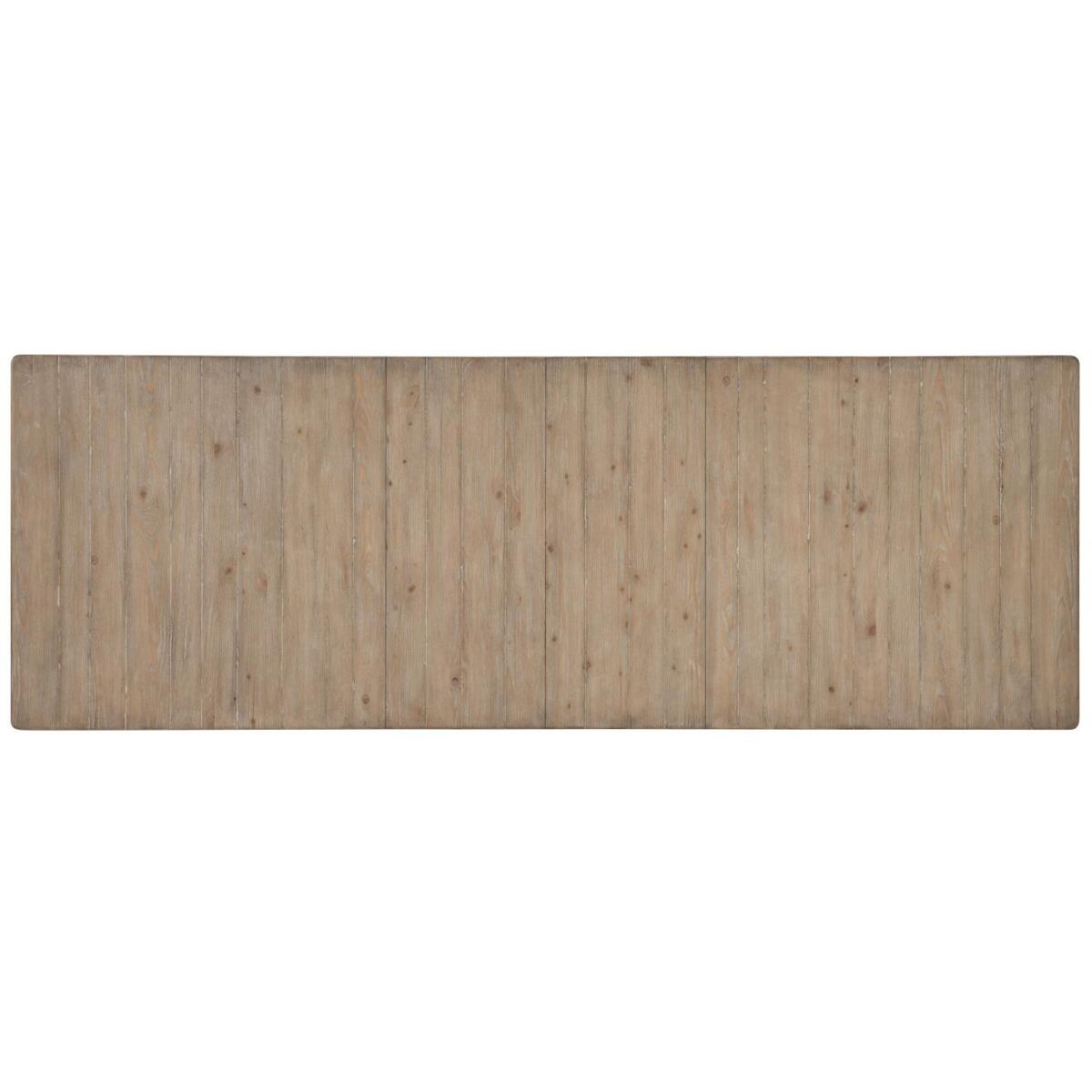 Complete Rect. Trestle Table Dining Sets Brown 8