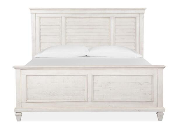 Newport Wood King Shutter Panel Bed Headboard KD
