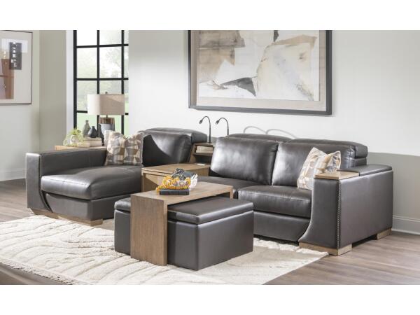 P2 Recliner Wood Swivel Tray On Right Arm, Wood Storage, Power Grommet On The Laf – Not Shown But Available Recliners Brown