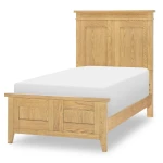 Complete Panel Bed Full 4/6 Natural Hickory Youth Beds Brown