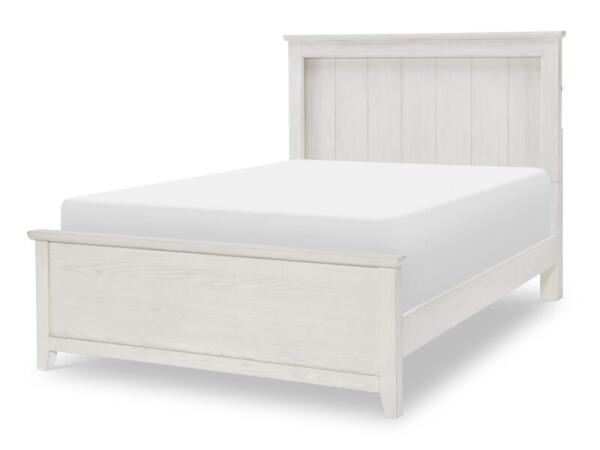 Complete Panel Bed Full Youth Beds Bleached Linen