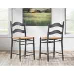 Rush Seat Ladder Back Counter Height Chair - Image 4