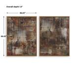 Molten Patina Framed Canvases, S/2 - Image 8
