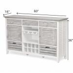 Islamorada Sideboard With Wine Rack Dining Storage Dining Storage 30