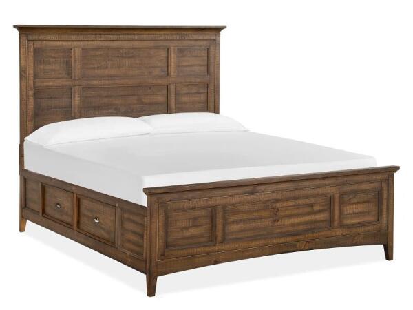 Bay Creek Complete Queen Panel Bed with Storage Rails Beds Beds 12