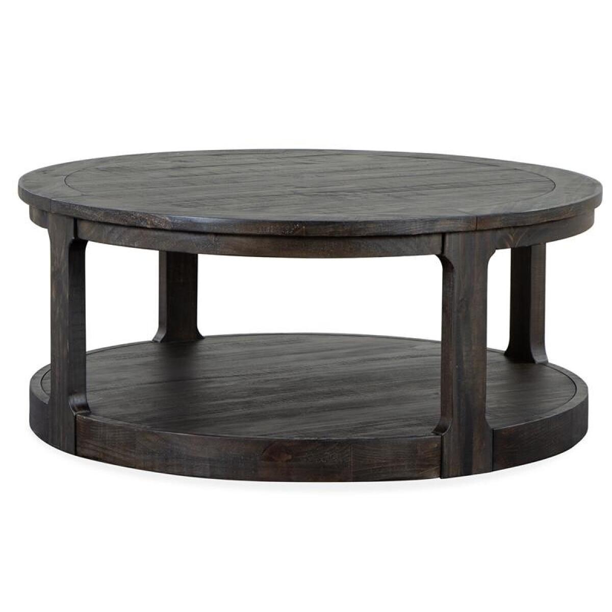 929a3f20a84bbcc3803d18571c1e0d7e Boswell Round Cocktail Table w/Casters - Image 1