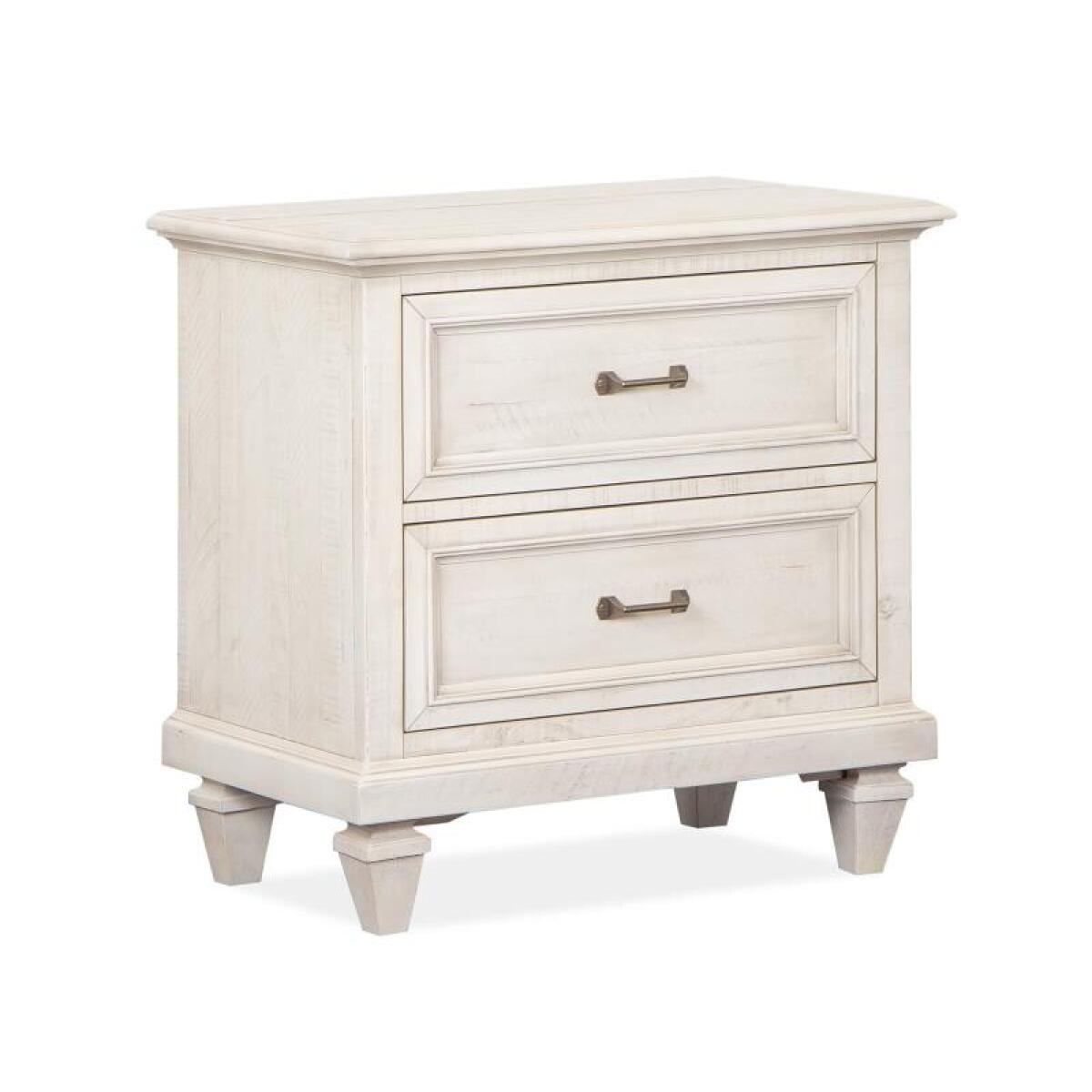 Newport Drawer Nightstand Nightstands Alabaster 12