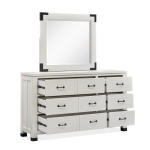 Drawer Dresser with Landscape Mirror Dressers Dressers 7