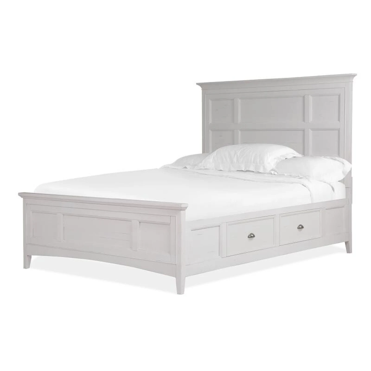 Heron Cove Complete Cal.King Panel Bed with Storage Rails - Image 3