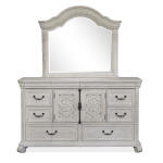 Drawer Dresser with Shaped Mirror - Image 3